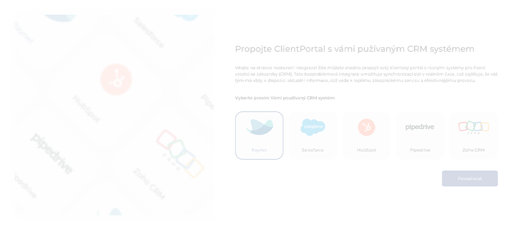 ClientPortal - propojení s CRM